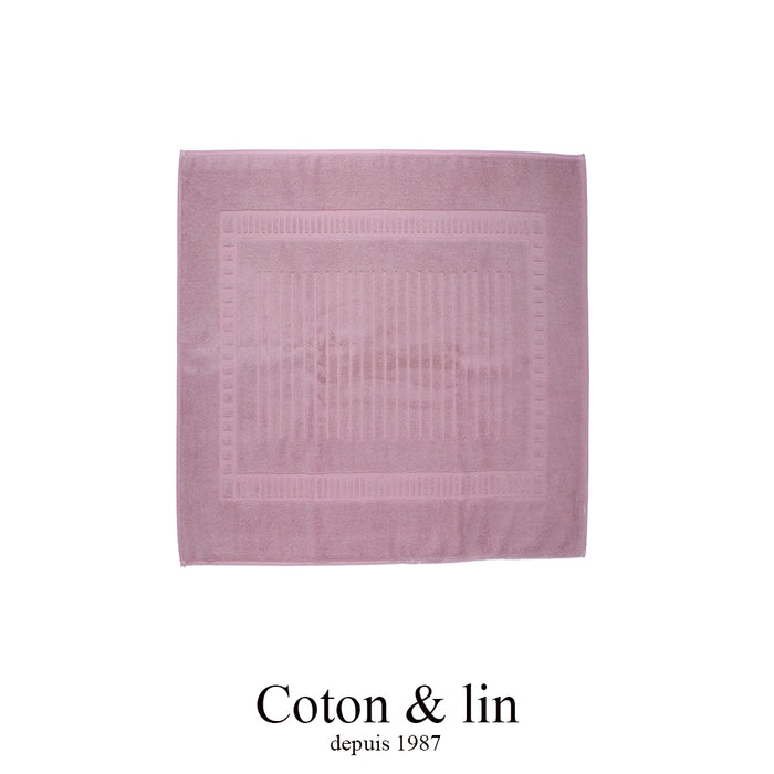 Badmat - Coton & Lin - Venus - Rose poudre