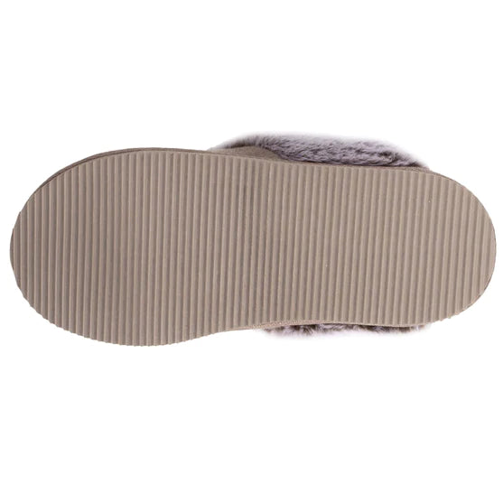 Pantoffel - Dames - Isotoner - Taupe chiné